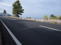 Spain Coastal Road with Mountain Views