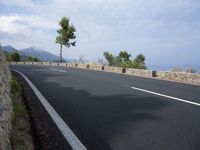Spain Coastal Road with Mountain Views