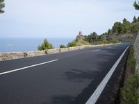 Spain Coastal Road with Mountain Views