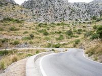 Coastal Road in Spain: Mountains and Ocean Views