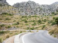 Coastal Road in Spain: Mountains and Ocean Views