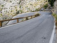 Spain Coastal Road with Mountains and Ocean View 001