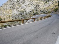 Spain Coastal Road with Mountains and Ocean View 002