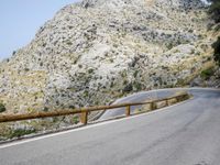 Spain Coastal Road with Mountains and Ocean View - 003