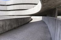 Modern Concrete Bridge in the City of Spain