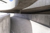 Modern Concrete Bridge in the City of Spain