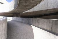 Modern Concrete Bridge in the City of Spain