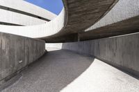 Modern Concrete Bridge in the City of Spain