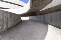 Modern Concrete Bridge in the City of Spain