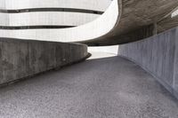 Modern Concrete Bridge in the City of Spain