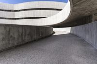 Modern Concrete Bridge in the City of Spain