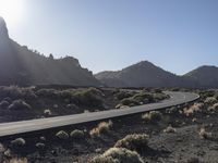 Spain Mountain Landscape with Asphalt Highway 001