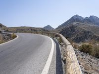 Spain Mountain Pass with Armco Barriers 001