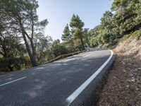 Mountain Pass Road in Spain: Clear Sky and Stunning Landscape