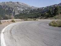 Mountain Road in Spain: Enjoy the Clear Sky