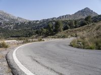 Mountain Road in Spain: Enjoy the Clear Sky