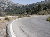 Mountain Road in Spain: Enjoy the Clear Sky