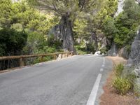 Mountain Road Landscape in Spain: Enjoying Nature's Beauty