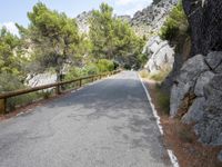 Mountain Road Landscape in Spain: Enjoying Nature's Beauty