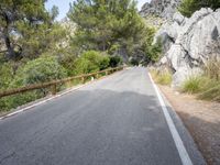 Mountain Road Landscape in Spain: Enjoying Nature's Beauty