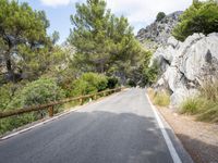 Mountain Road Landscape in Spain: Enjoying Nature's Beauty