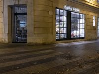 Night View of Classic Architecture in a Spanish Town