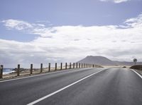 Spain Road Asphalt through Coastal Desert