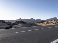 Road in Spain: Asphalt Through the Desert Landscape