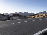 Road in Spain: Asphalt Through the Desert Landscape