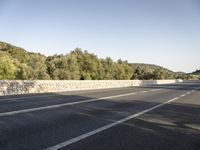 Road in Spain: Asphalt with Beautiful Landscape and Nature