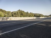 Road in Spain: Asphalt with Beautiful Landscape and Nature