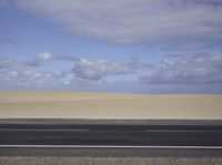 Spain Sandy Desert Landscape Coastal Road 001