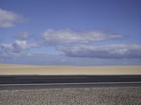 Spain Sandy Desert Landscape Coastal Road 002