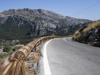 Scenic Mountain Road in Mallorca, Spain