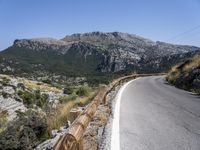 Scenic Mountain Road in Mallorca, Spain