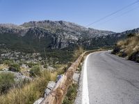 Scenic Mountain Road in Mallorca, Spain