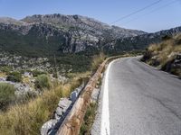 Scenic Mountain Road in Mallorca, Spain