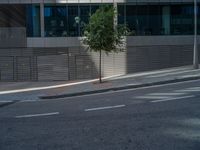 Spain's Urban Alley: A Modern Asphalt Road in Barcelona