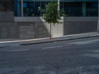 Spain's Urban Alley: A Modern Asphalt Road in Barcelona