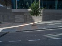 Spain's Urban Alley: A Modern Asphalt Road in Barcelona