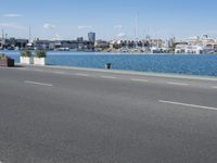 Spain Urban Road: Asphalt Road Under a Clear Sky