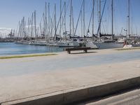 Spain Valencia Marina Sailboats Pier 004