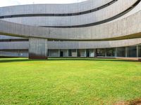 Spanish Architecture: Low Grass-Covered Building