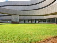 Spanish Architecture: Low Grass-Covered Building