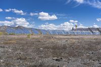 Spanish Desert Landscape: Mountains and Contrails