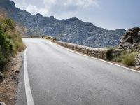 Spanish Highway with Balearic Islands Mountains Views