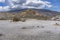 Spanish Landscape: Clouds over Mountain Formation