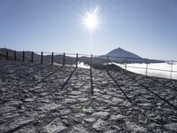 Spanish Landscape: Mountain Range Overlooking the Ocean