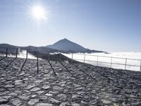 Spanish Landscape: Mountain Range Overlooking the Ocean