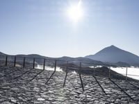 Spanish Landscape: Mountain Range Overlooking the Ocean